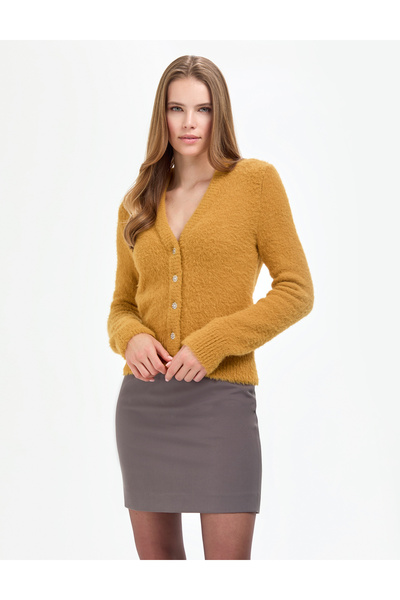 Pierre Cardin Safran pleteni kardigan regularnog kroja 50290576-VR043