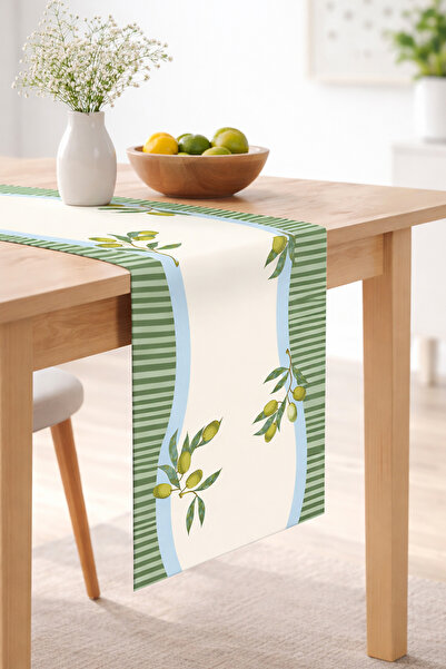 RİTMOHOME Maslinova grana, morska, more, Prugasto , Sa deznom , obojena, 40x1...