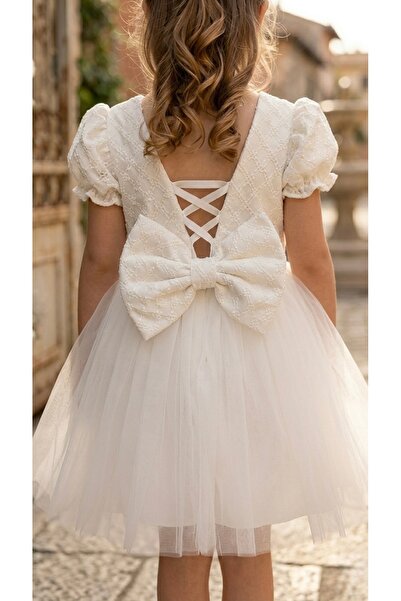 BİLGEN Style Devojčica, letnja haljina sa balon rukavima, svečana haljina za ...