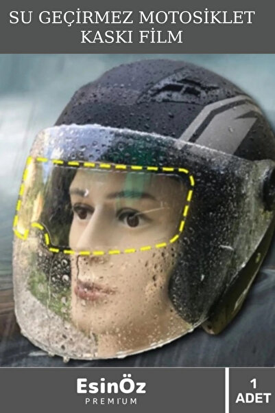 EsinÖz #MotosikletKaskıFilm Yağmur Kaydırıcı Buhar Önleyici Su Tutmaz Motosik...