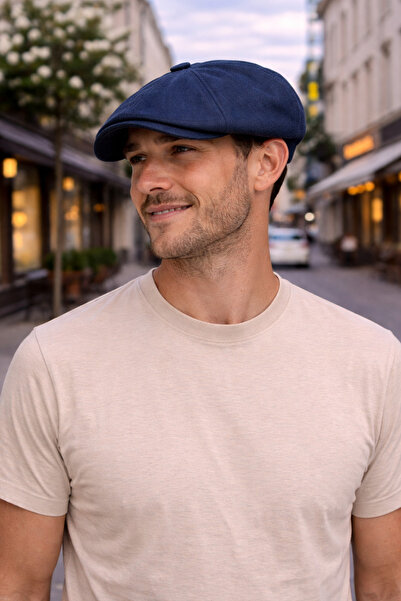 PaminBags Aksesuar قبعة بيكي بليندرز من بيكهام مكونة من كتان قطع رقم UN0075