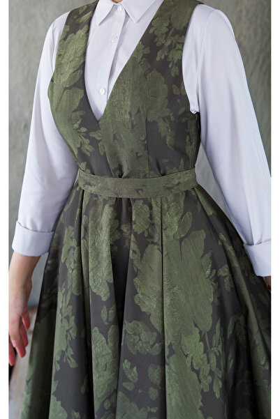 hrmonny tafta v yaka jile elbise