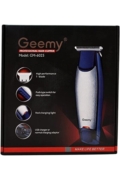 Geemy ماكينة الحلاقة الاحترافية اللاسلكية GM-6025