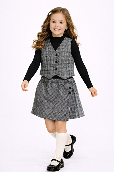 Veni Baby Girl's Shorts Skirt & Vest