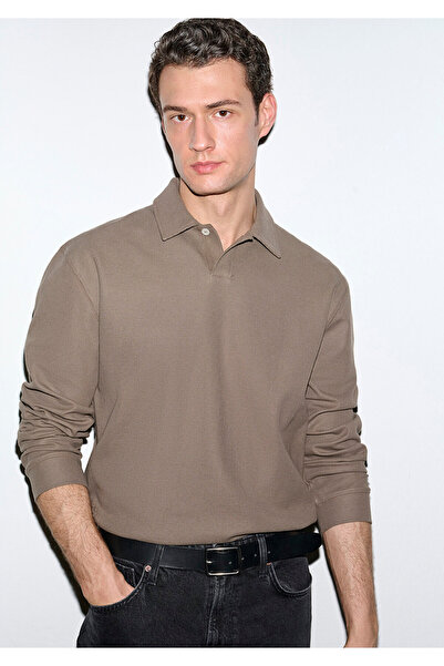 Mavi Brown Polo Sweatshirt 0S10576-83866