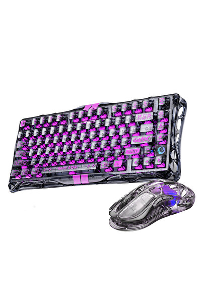 Gravastar Mercury V75 Lite Kablolu Manyetik Gaming Klavye ve M2 Kablosuz Mous...