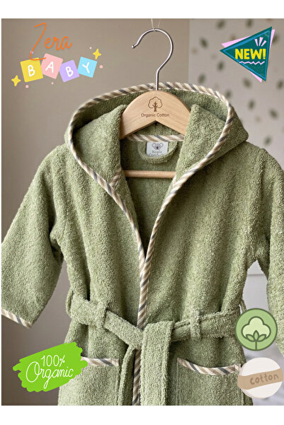 zera collection طقم رداء حمام للأطفال مع قلنسوة ومنشفة أطفال مصنوعة من القطن ...