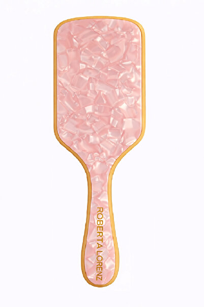 Roberta Lorenz Premium ružičasti perlešentni acetat Bambus češalj 25 cm