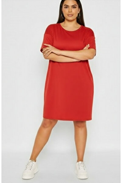 arakan Plus Size Oversize T-Shirt Comfortable Fit, Casual Stylish Mini Dress ...