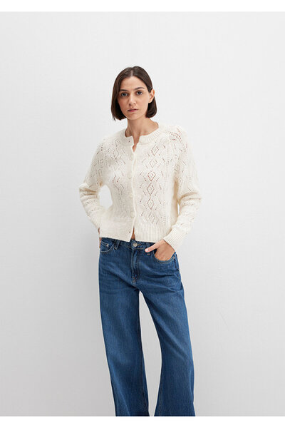 Mavi Wool Blended Ecru Cardigan Slim Fit / Slim Fit 1710812-70057