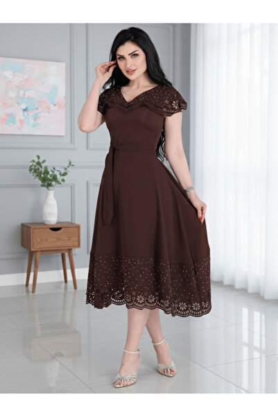 Nice Model Ramadan Special Reception Dress Brown And Lemon With Smooth Flowin...