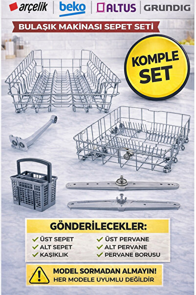 ÖZ BEYAZ EŞYA ARÇELİK Bulaşık Makinesi Üst ve Alt Raf Seti