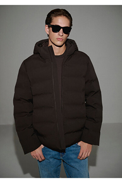Mavi Hooded Brown Inflatable Coat 0110652-70219
