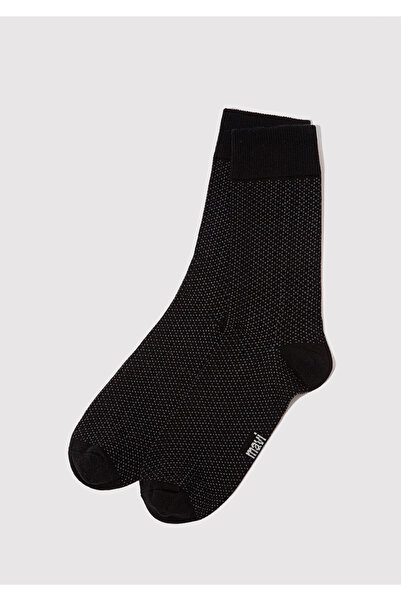 Mavi Gemusterte schwarze Socken 0911581 -900