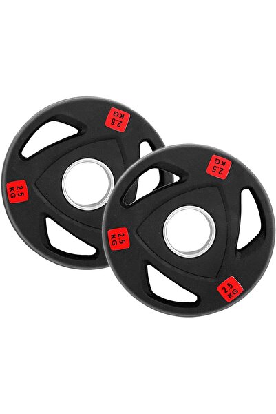 Generic زوج من أوزان الأثقال الأولمبية، مطلية بالمطاط، ثلاثية المقابض، مصنوعة...