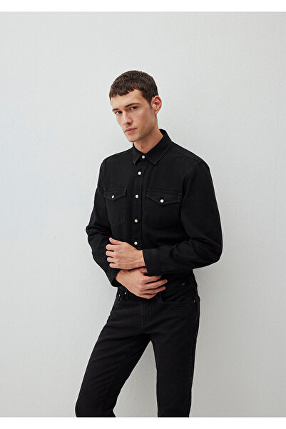 Mavi Ted Dark Smoky Jean košulja Slim fit / Uska kroj 0210909-87934