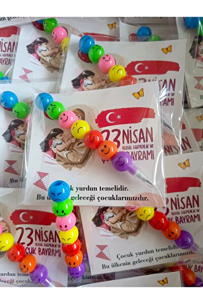 Lilamor 20 Adet 23 nisan Okuluna Hoş Geldin,Sınıfına Hoş Geldin Emoji Yumurtl...