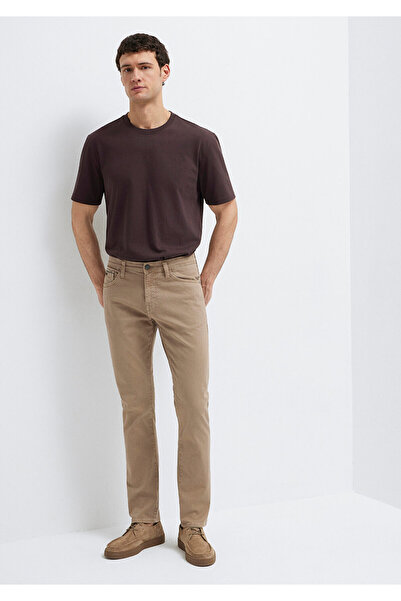 Mavi Jake Black tamno bež gabardin pantalone - 0042281549