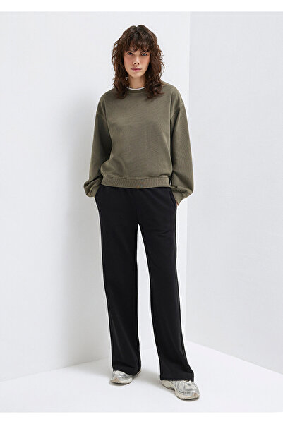 Mavi Wide Leg Black Basic Sweatpants 1011057-900