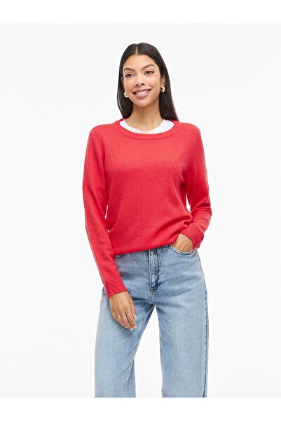 VILA Strickpullover VIRIL Rundhals