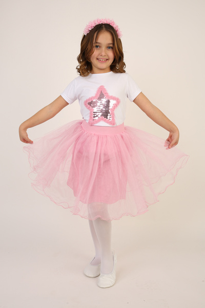 SEVİL GÖSTERİ & OKUL KIYAFETLERİ 23 April Show Outfit Girls' Skirt T-Shirt Se...