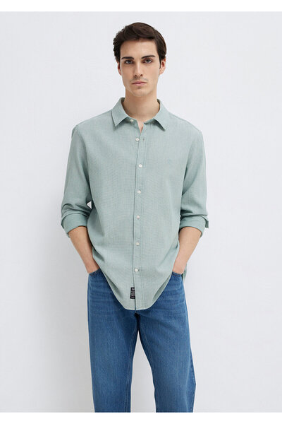 Mavi Grünes Hemd Slim Fit / Slim Fit 0211656-71478