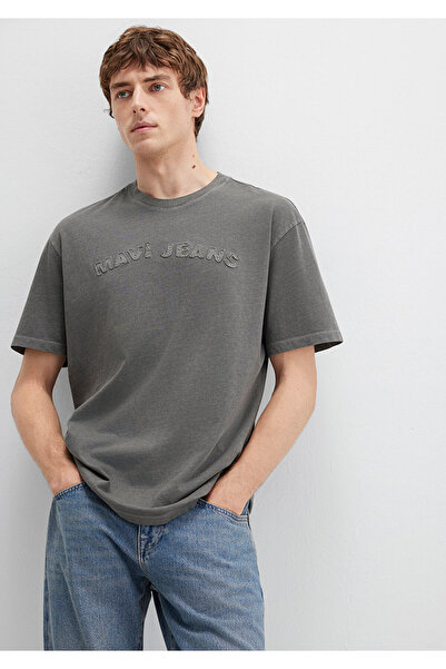 Mavi Jeans Printed Anthracite T-Shirt Loose Fit / Relaxed Fit 0612953-900