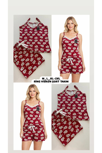 Lady Queen Ženske kratke hlače, rukavi sa trakama, Bambus prstena, Viskoza Či...