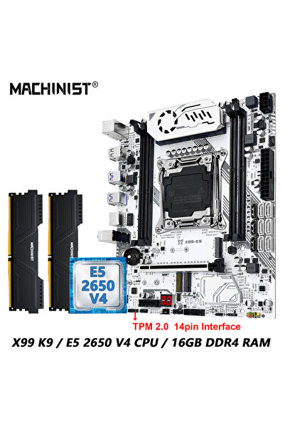 Choice1 لوحة أم + معالج MACHINIST، طقم لوحة أم X99 K9 مُطوّر جديد، معالج Xeon...