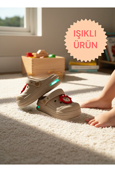 nazenintasarımlar Lighted Soles Children's Very Light Comfortable Eva Boxed D...