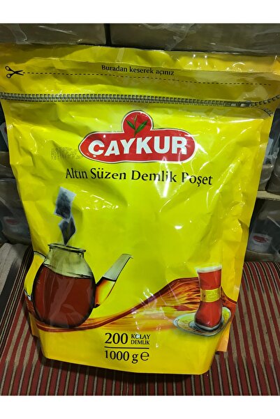 Çaykur Demlik Poşet Çay 5 Glık 200 Ad. Toplam 1000g