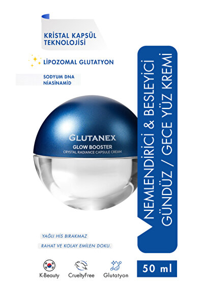 GLUTANEX Glow Booster Crystal Radiance Capsule Cream 50 ml – Glutatyon PDRN İ...