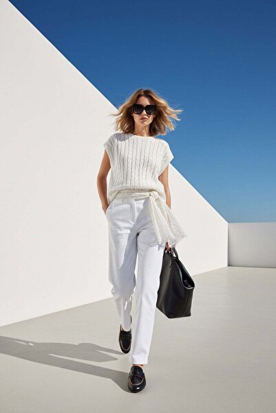 SHERIN Ecru džemper