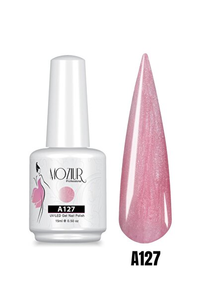 MOZIUR UV Led Kalıcı Oje 15ml Simli Seri