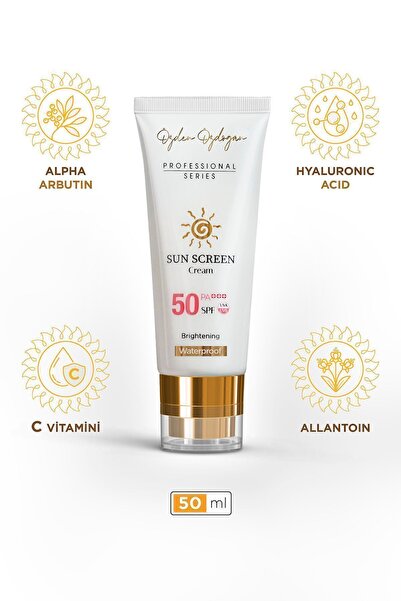 ÖZDEN ÖZDOĞAN Yüksek Korumalı Leke Karşıtı, Aydınlatıcı, Waterproof Spf 50+ Y...