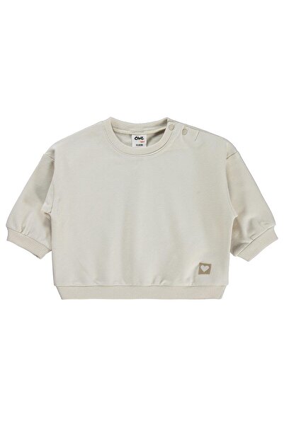 Civil Baby Civil Basic Φούτερ με σχέδιο καρδιάς για 6-18 μηνών - Μπεζ