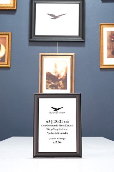 Raven Art Studio Περγαμόν 15x21 εκ. Μαύρη Αφίσα Φωτογραφιών και Εγγράφων Πλαί...