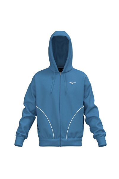 MIZUNO Hanorac barbati Athletics FW 2024-Albastru/Alb-XL