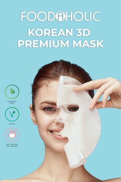FOODAHOLIC Advantageous Aloe Vera Extract Brightening and Moisturizing Sheet Mask Set of 5 Korean Sheet Masks