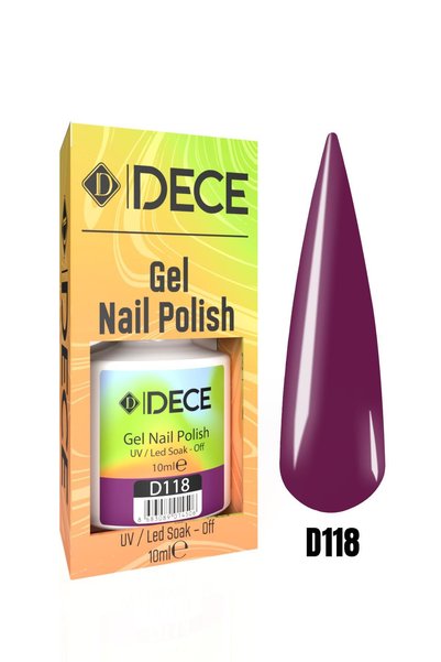 d dece Kalıcı Oje UV LED D118 (MOR SERİSİ) 10ml