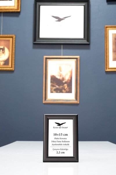 Raven Art Studio Pergamon 10x15cm Negru Poză Fotografie Document Poster Ramă ...