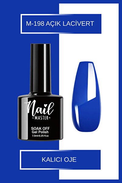 Nail Master M198 Kalıcı Oje 7,3ml Açık Lacivert