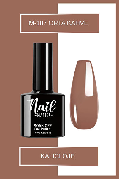 Nail Master M187 Kalıcı Oje 7,3ml Orta Kahve