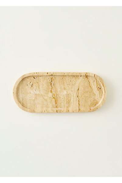 Bella Maison Διακοσμητικό πιάτο Ephesus Travertine Oval Natural (12x28 cm)