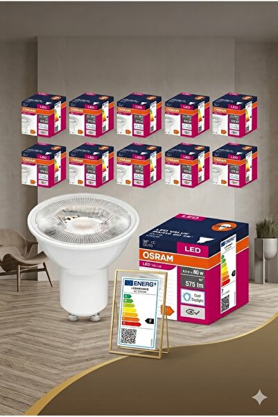 Osram GU10 Led Ampul 6.9W 6500K Beyaz (10 Adet)