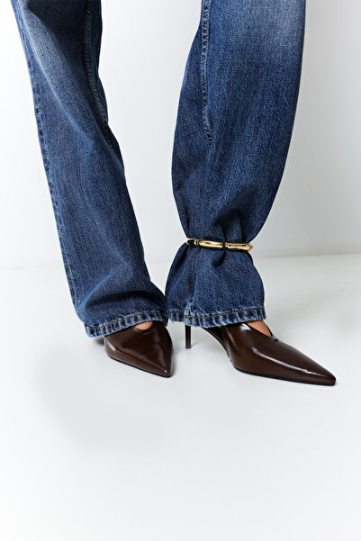 LUTVELIZADE Tocuri înalte 2505 - Tocuri înalte pentru femei, maro amar, cu vâ...