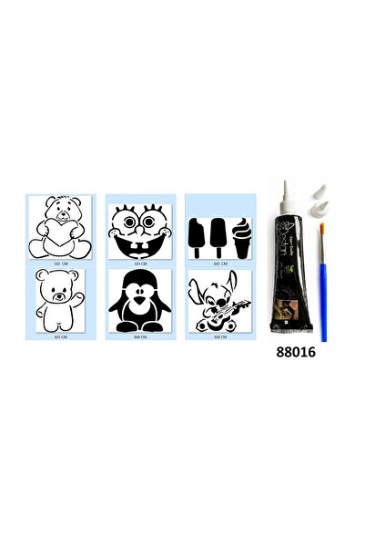 Airbrush Tattoo Çocuk Modelleri Hint Kınasıyla Geçici Dövme Yapma Seti