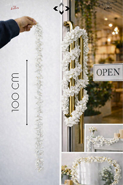 LİGROUND 1 Metre/Pcs Yapay Sarmaşık Doğalgaz Borusu Mutfak Borusu Gizleme Süs...