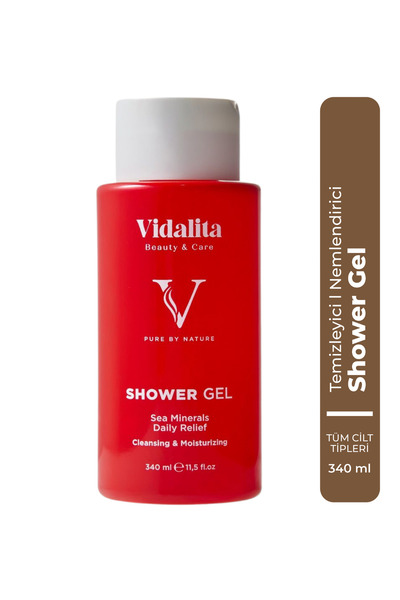 Vidalita Beauty & Care Sea Mineral Duş Jeli – Ferahlatıcı ve Nemlendirici – 3...