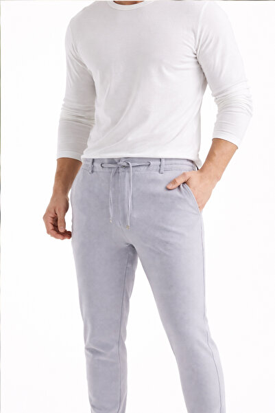 Varetta Muške sive Jogger pantalone, letnje, sa elastičnim strukom Sa likrom,...